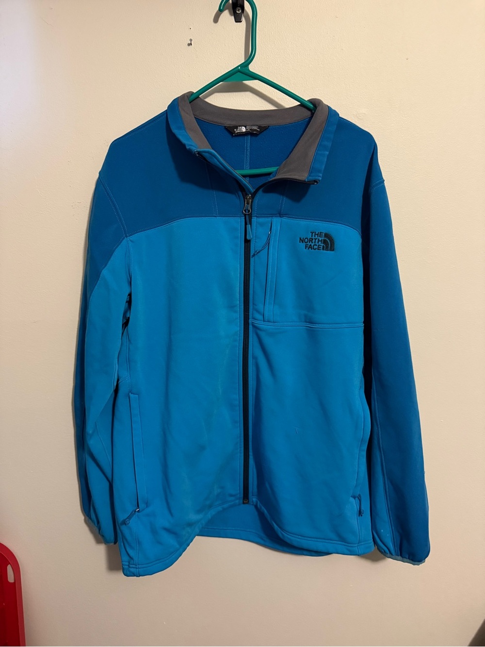 The North Face Men’s Two-Tone Blue Full-Zip Fleece Jacket